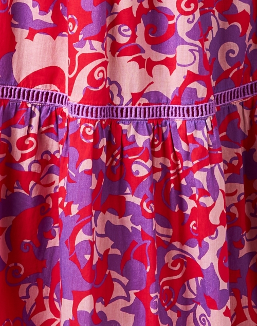 Fabric image - Ro's Garden - Tyler Fuchsia and Red Print Dress