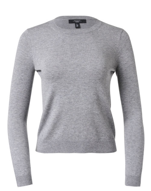 Product image - Weekend Max Mara - Sicilia Grey Silk Wool Sweater
