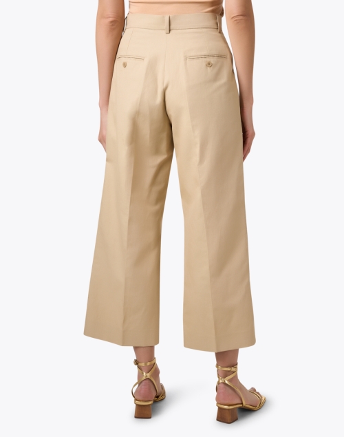 Back image - Weekend Max Mara - Zircone Tan Cotton Linen Pant