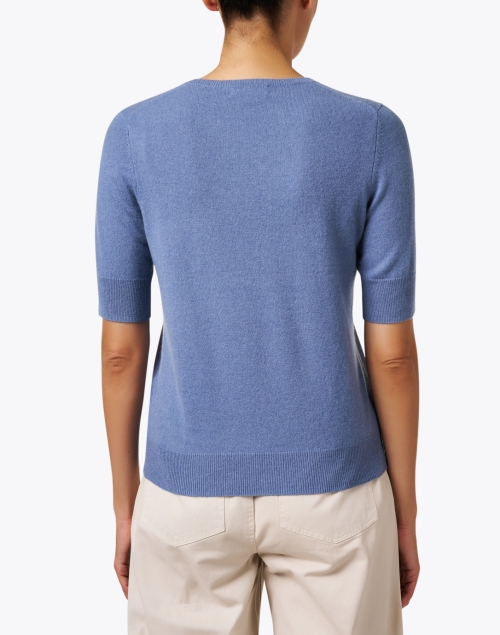Back image - Repeat Cashmere - Blue Cashmere Sweater