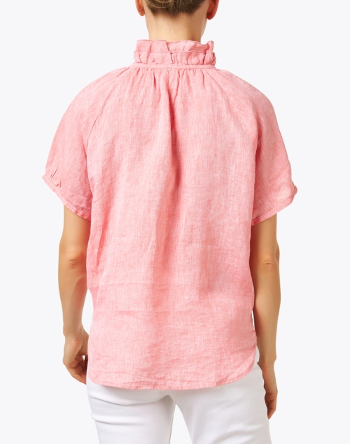 Back image - Finley - Frankie Pink Linen Shirt