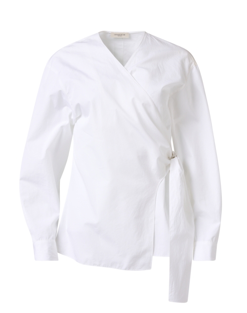 Product image - Lafayette 148 New York - White Cotton Wrap Blouse
