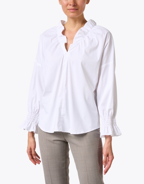 Front image - Finley - Crosby White Poplin Top