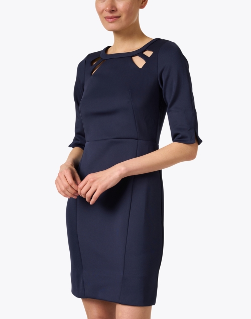 Front image - Gretchen Scott - Navy Cutout Dress