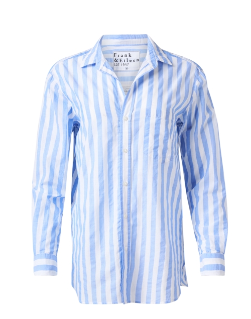 Product image - Frank & Eileen - Joedy Blue and White Stripe Poplin Shirt