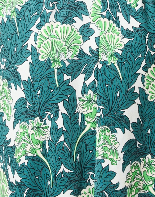 Fabric image - Weekend Max Mara - Tacco Green Floral Print Dress