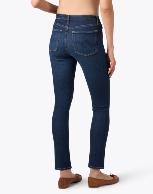Back image - AG Jeans - Prima Dark Blue Denim Slim Ankle Jean
