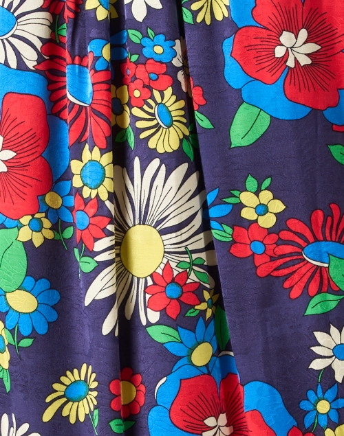 Fabric image - Tara Jarmon - Rogette Blue Multi Floral Dress