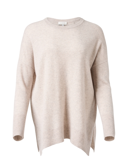 Product image - Kinross - Beige Cashmere Split Hem Sweater