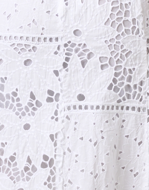 Fabric image - Temptation Positano - Pompei White Embroidered Cotton Dress