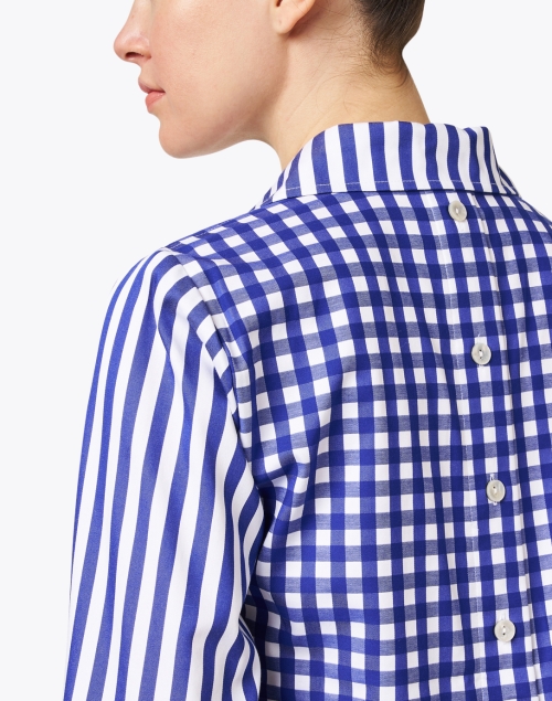 Extra_1 image - Hinson Wu - Aileen Blue and White Striped Shirt