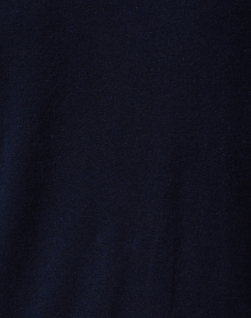 Fabric image - Weekend Max Mara - Kiku Navy Mock Neck Sweater