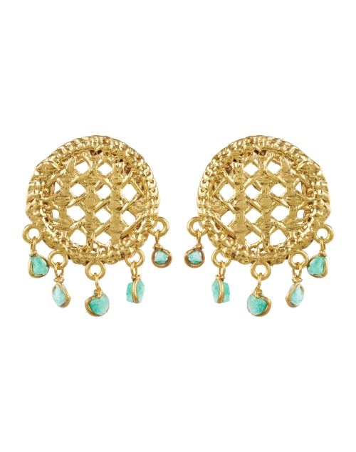 Product image - Mercedes Salazar - Regel Gold and Green Earrings