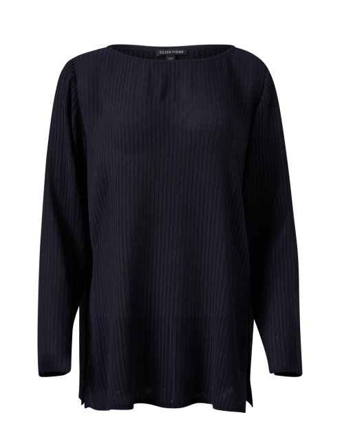 Product image - Eileen Fisher - Navy Silk Tunic Top