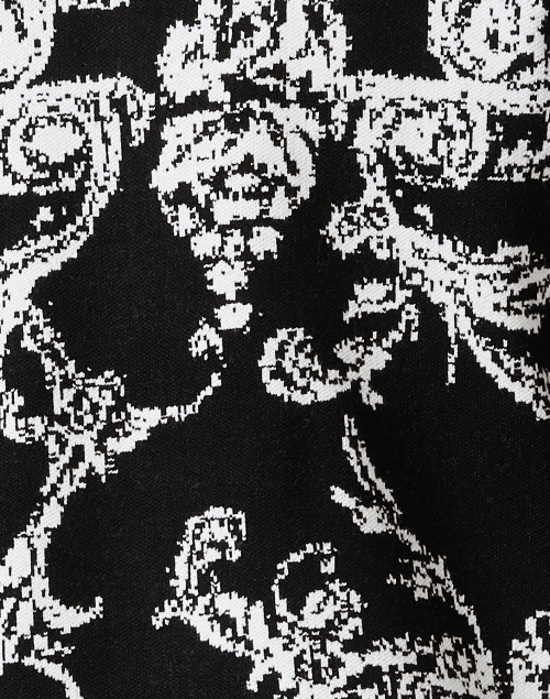Fabric image - J'Envie - Black and Ivory Paisley Print Jacket
