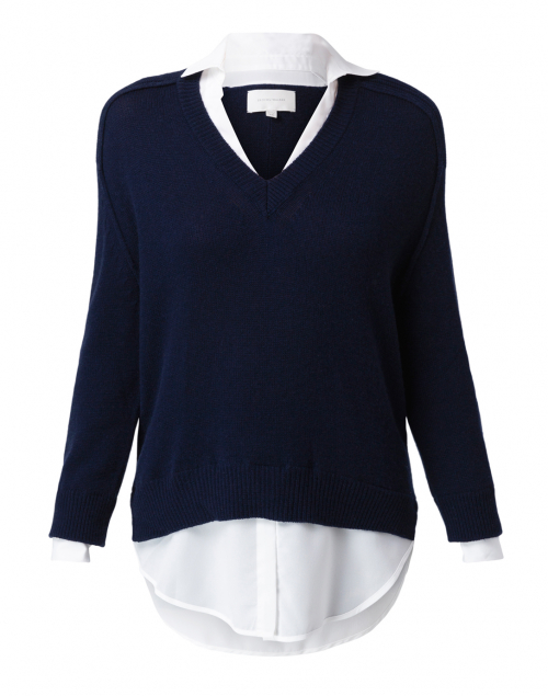 Product image - Brochu Walker - Midnight Navy Sweater with White Underlayer