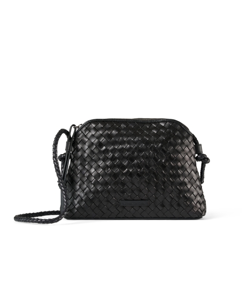 Product image - Loeffler Randall - Mallory Black Woven Leather Crossbody Bag 