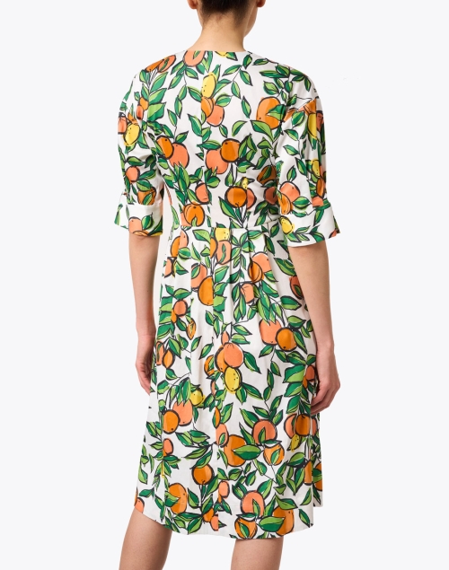 Back image - Marc Cain - Orange Citrus Cotton Dress