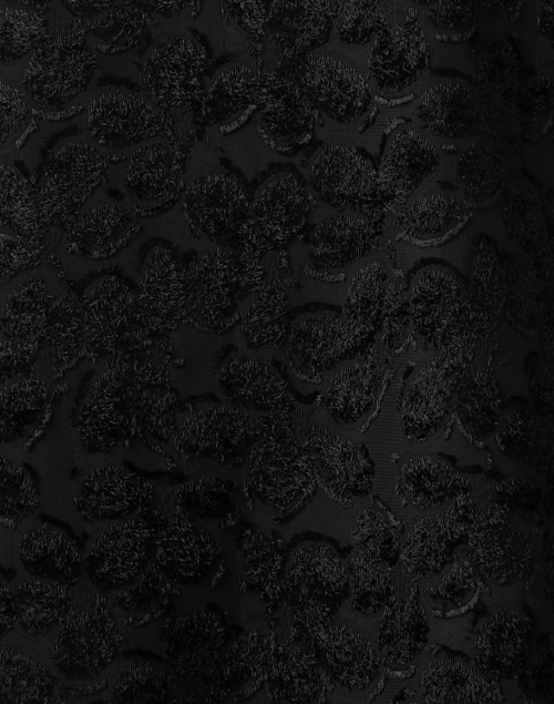 Fabric image - Abbey Glass - Michelle Black Velvet Floral Shift Dress
