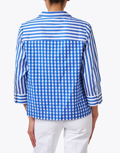 Back image - Hinson Wu - Alexxis Blue and White Striped Blouse