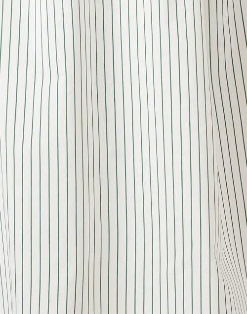 Fabric image - L.K. Bennett - Bextor Green and Cream Stripe Shirt Dress
