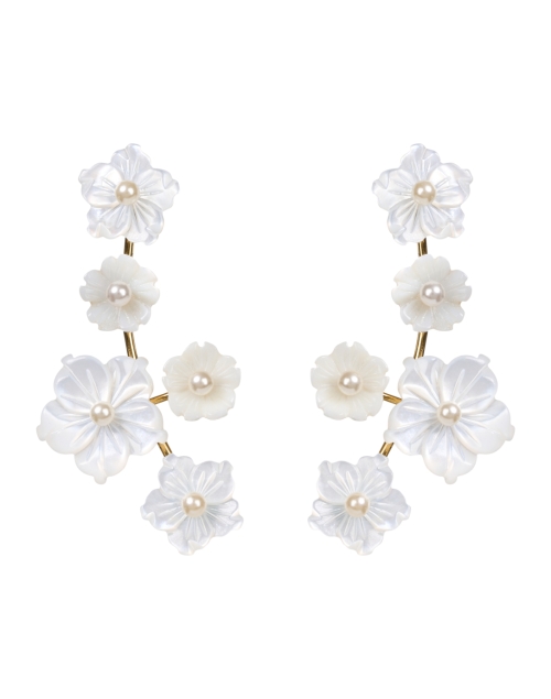 Product image - Jennifer Behr - Zaria Mother of Pearl Flower Earrings