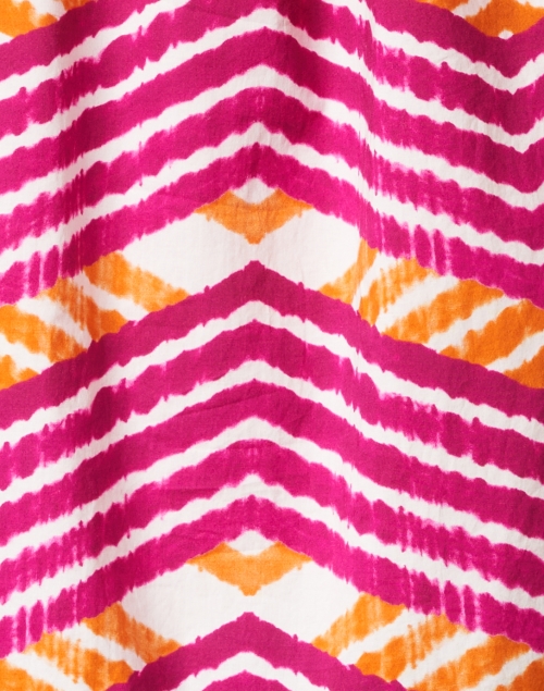 Fabric image - Figue - Marguerita Pink Chevron Print Cotton Top