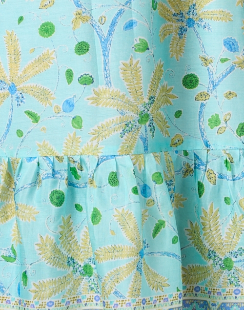 Fabric image - Bella Tu - Turquoise Print Cotton Dress