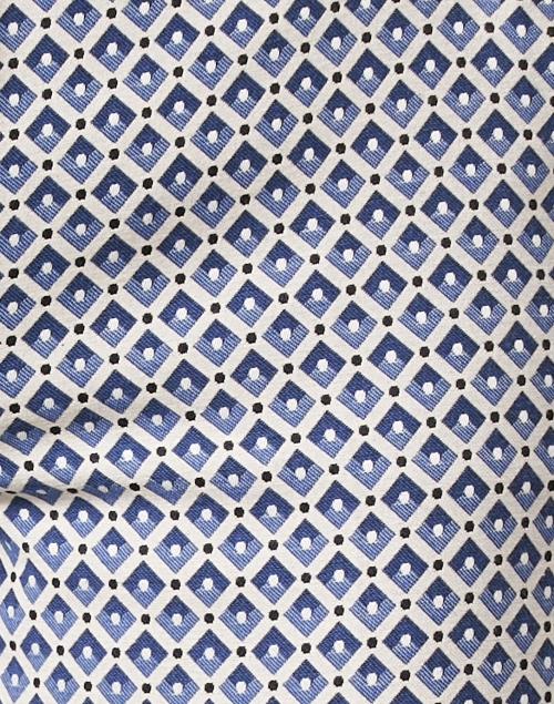 Fabric image - Weekend Max Mara - Papaia Blue Print Stretch Trouser