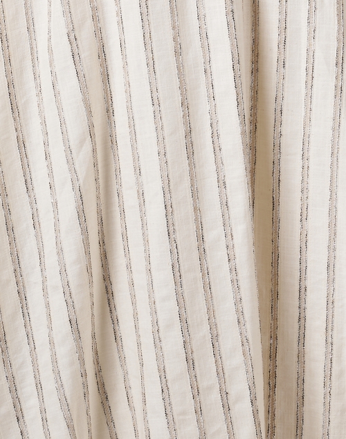 Fabric image - Purotatto - Beige Lurex Striped Cotton Dress