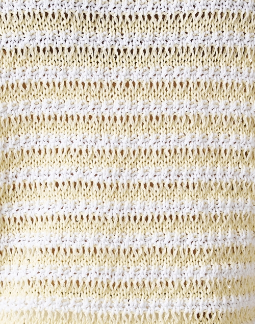 Fabric image - Peserico - White and Yellow Striped Sweater