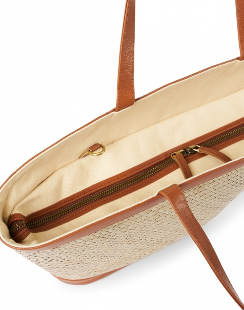 Bembien - Gina Natural Woven Rattan and Leather Bag