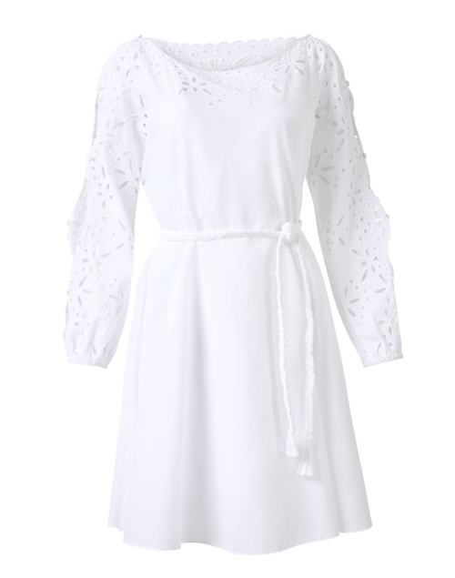 Product image - Marc Cain - White Eyelet Cotton Dress