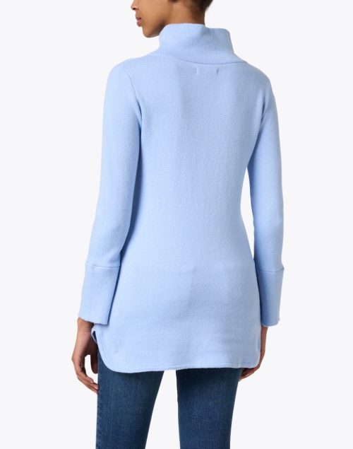 Back image - Burgess - Lauren Flax Blue Cotton Cashmere Tunic