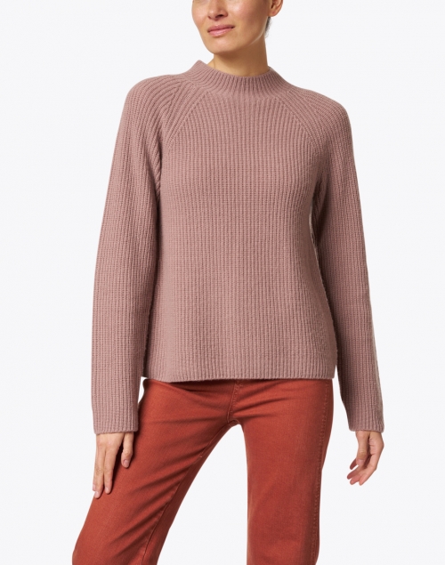 Vince - Pink Cashmere Shaker Sweater