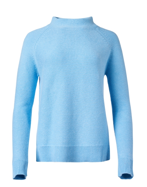 Product image - Kinross - Light Blue Garter Stitch Cotton Sweater