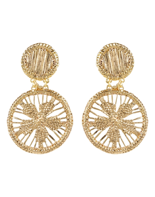 Product image - Mercedes Salazar - Gold Flower Clip Drop Earrings