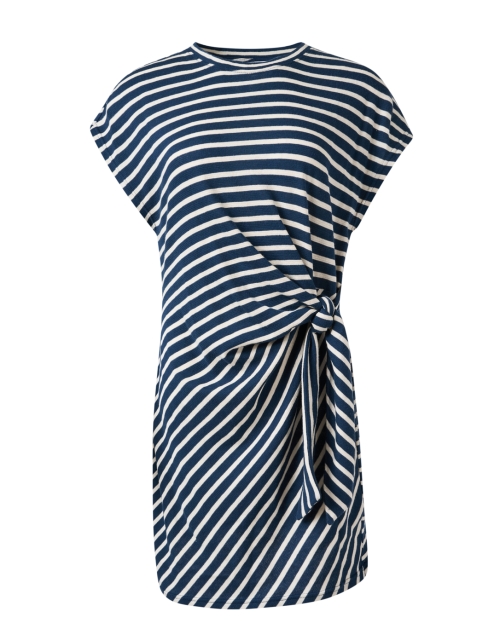 Product image - Apiece Apart - Nina Navy and Cream Stripe Cotton Dress