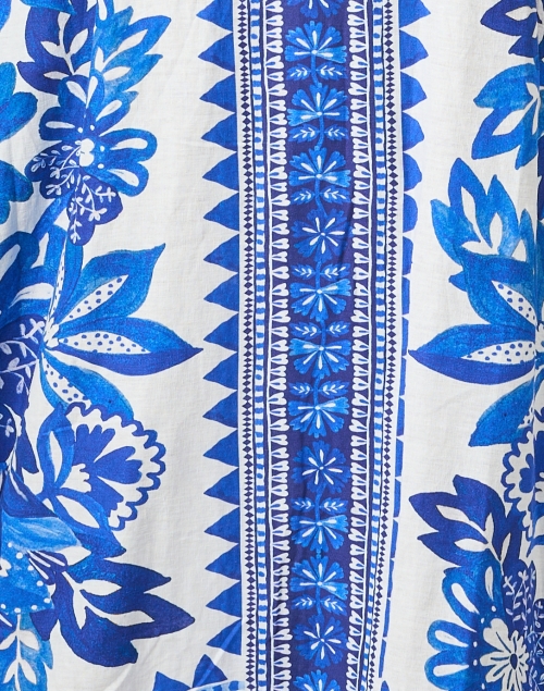 Fabric image - Farm Rio - Blue and White Print Cotton Dress