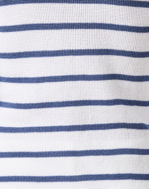 Fabric image - Kinross - White and Blue Striped Thermal Shirt
