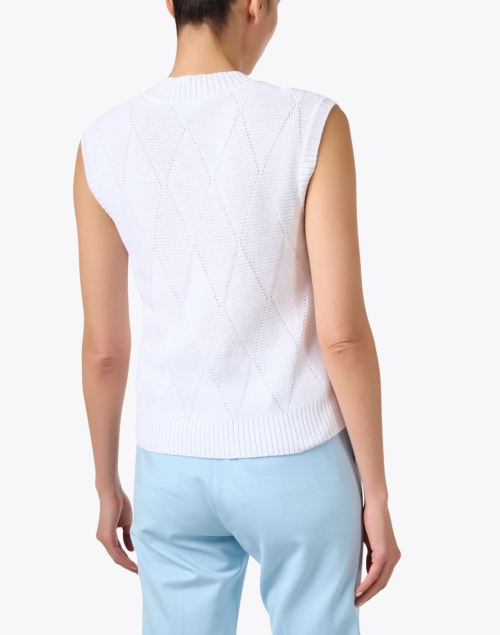Back image - Max Mara Leisure - Zebio White Sleeveless Sweater