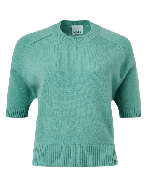 Product image - Allude - Turquoise Cashmere Short Sleeve Sweater