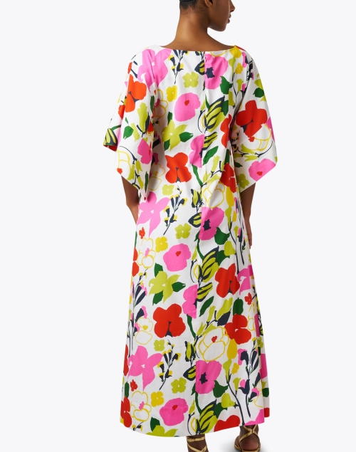 Back image - Frances Valentine - Spinnaker Multi Floral Cotton Maxi Dress