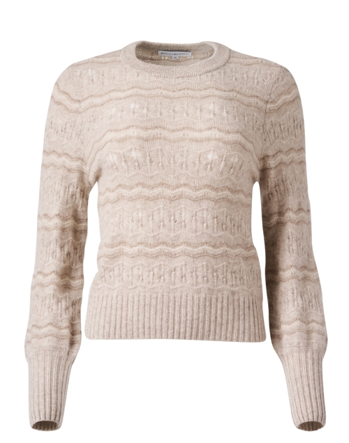 Product image - White + Warren - Beige Cashmere Stitch Sweater