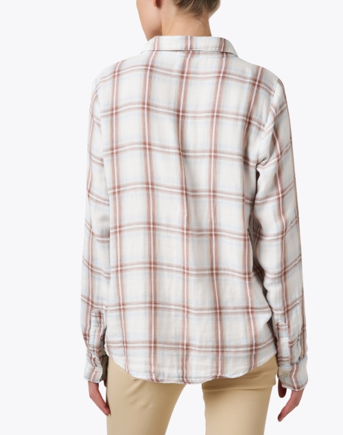 Back image - CP Shades - Romy Multi Plaid Cotton Gauze Shirt