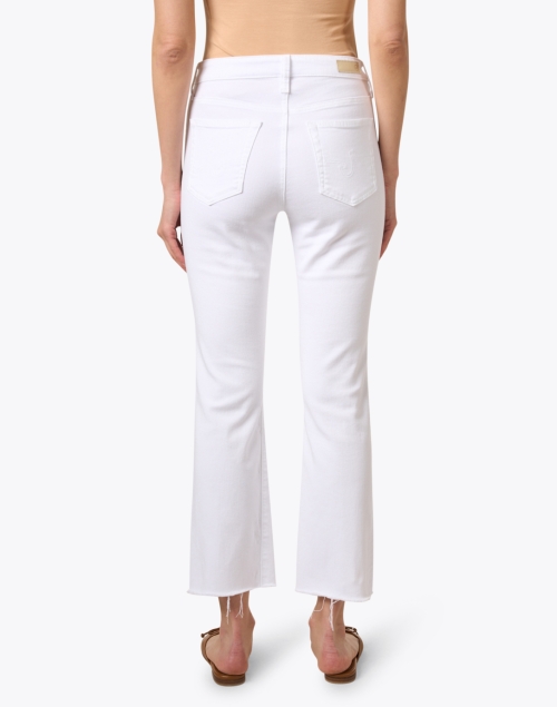Back image - AG Jeans - Farrah White Boot Crop Jean