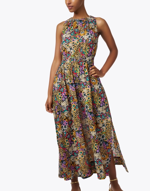Front image - Apiece Apart - Wildflower Print Cotton Tank Dress