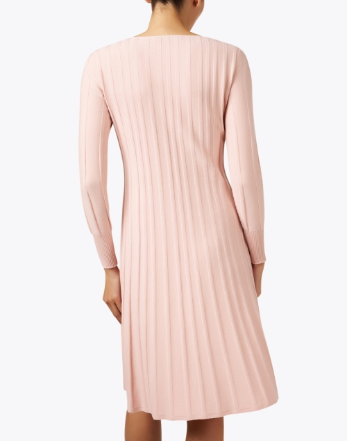 Back image - D.Exterior - Gloss Pink Cable Knit Dress