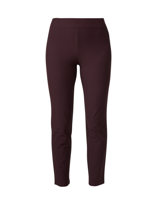 Product image - Eileen Fisher - Burgundy Stretch Crepe Slim Ankle Pant