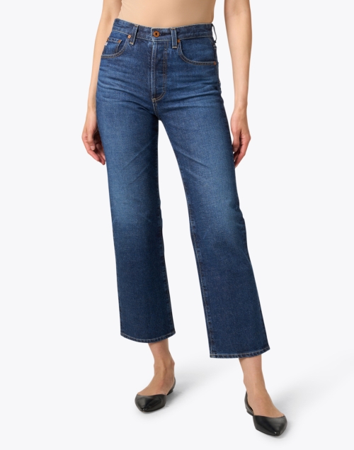 Front image - AG Jeans - Kinsley Blue Stretch Flare Jean